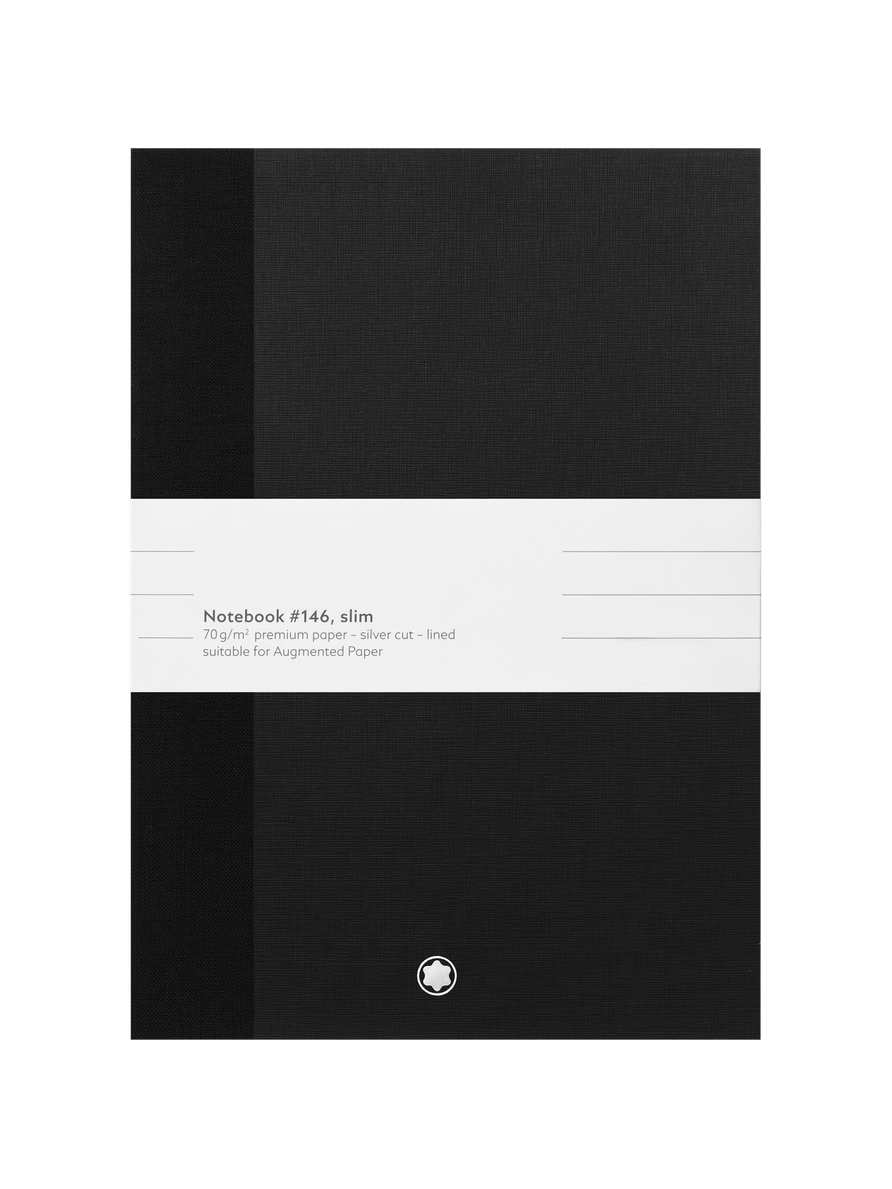 2 Cuadernos Montblanc Fine Stationery #146 con Líneas Compatible con Augmented Paper