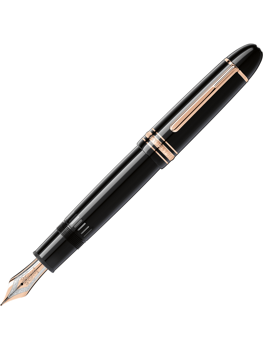 Pluma Fuente Montblanc Meisterstück 149 Dorado Rosa