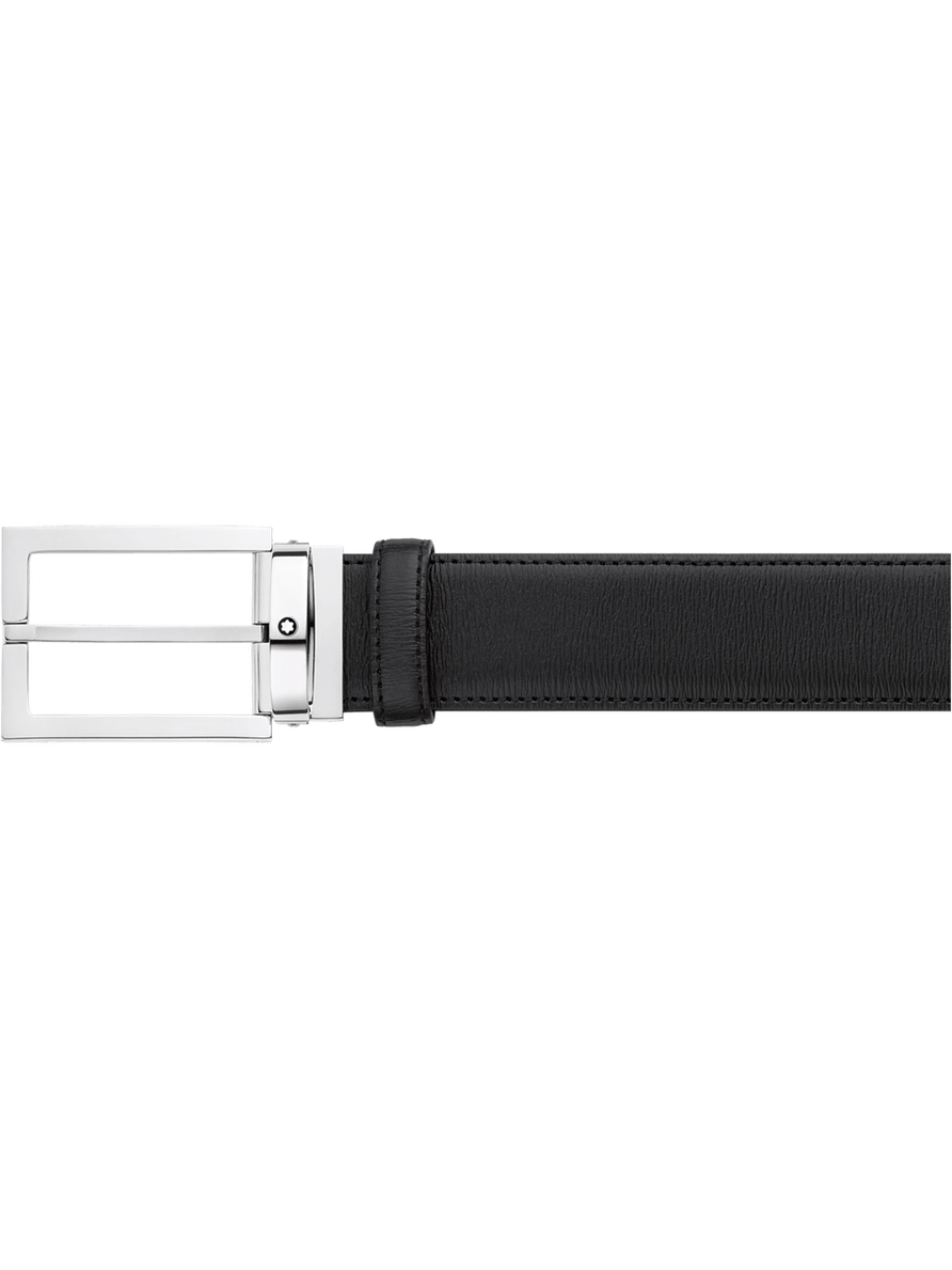 Cinturón de piel negro para cortar a medida