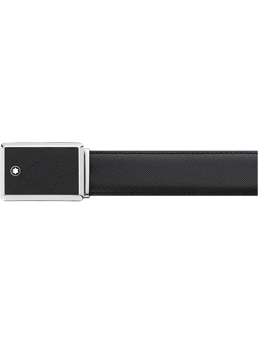 Cinturón de piel negro para cortar a medida