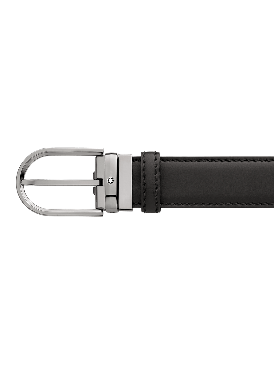 Cinturón de piel negro para cortar a medida