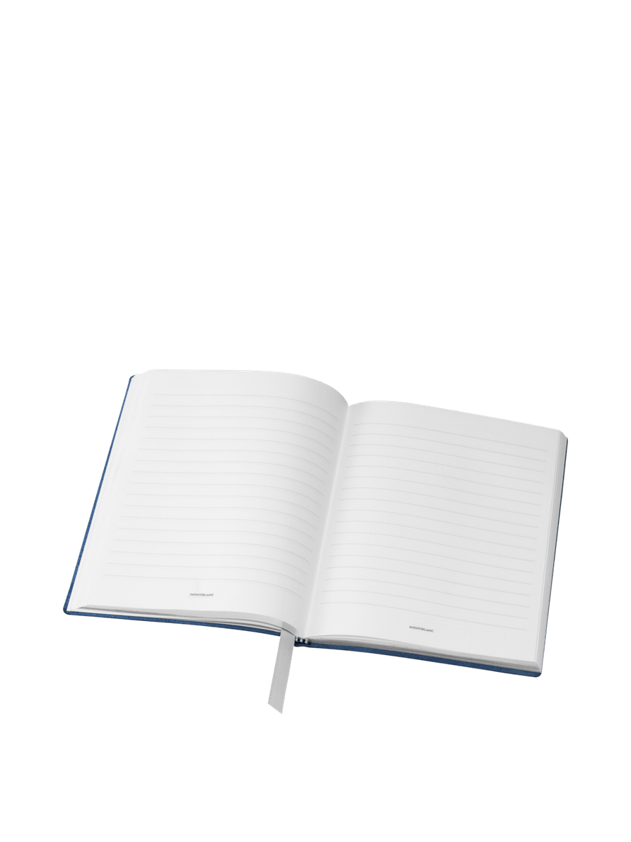 Cuaderno #163 mediano, azul con líneas