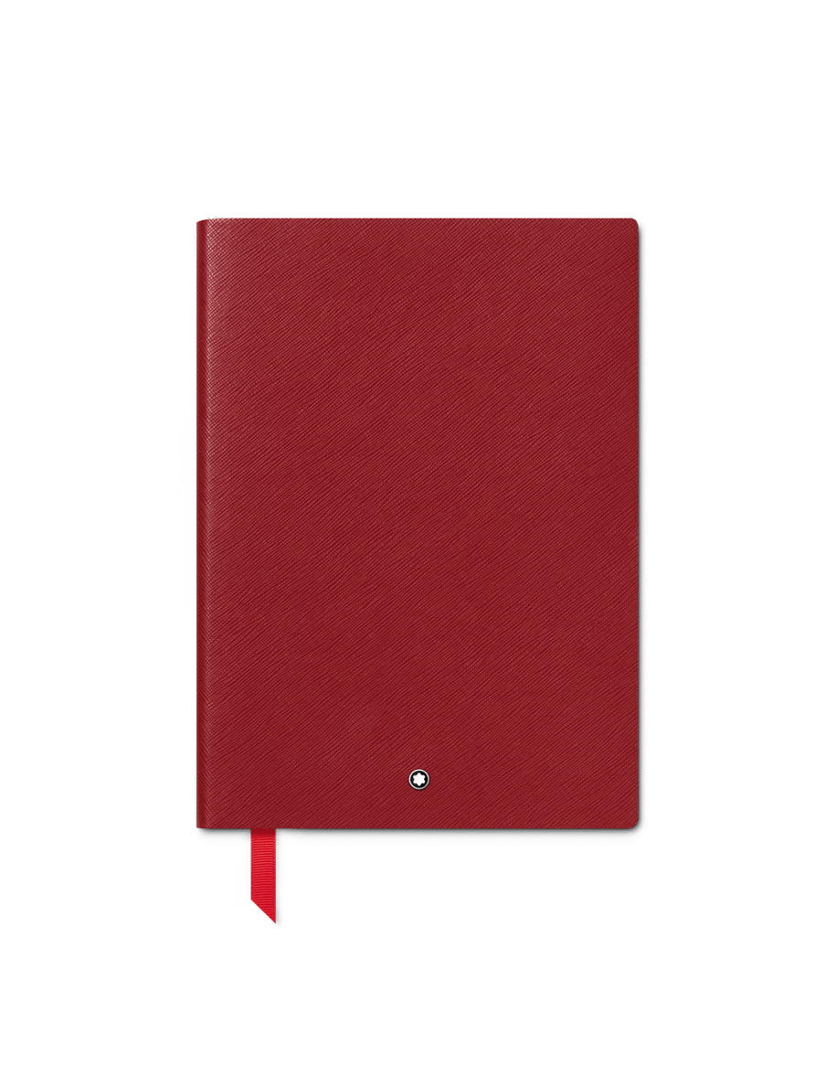 Cuaderno #163 mediano, rojo con líneas