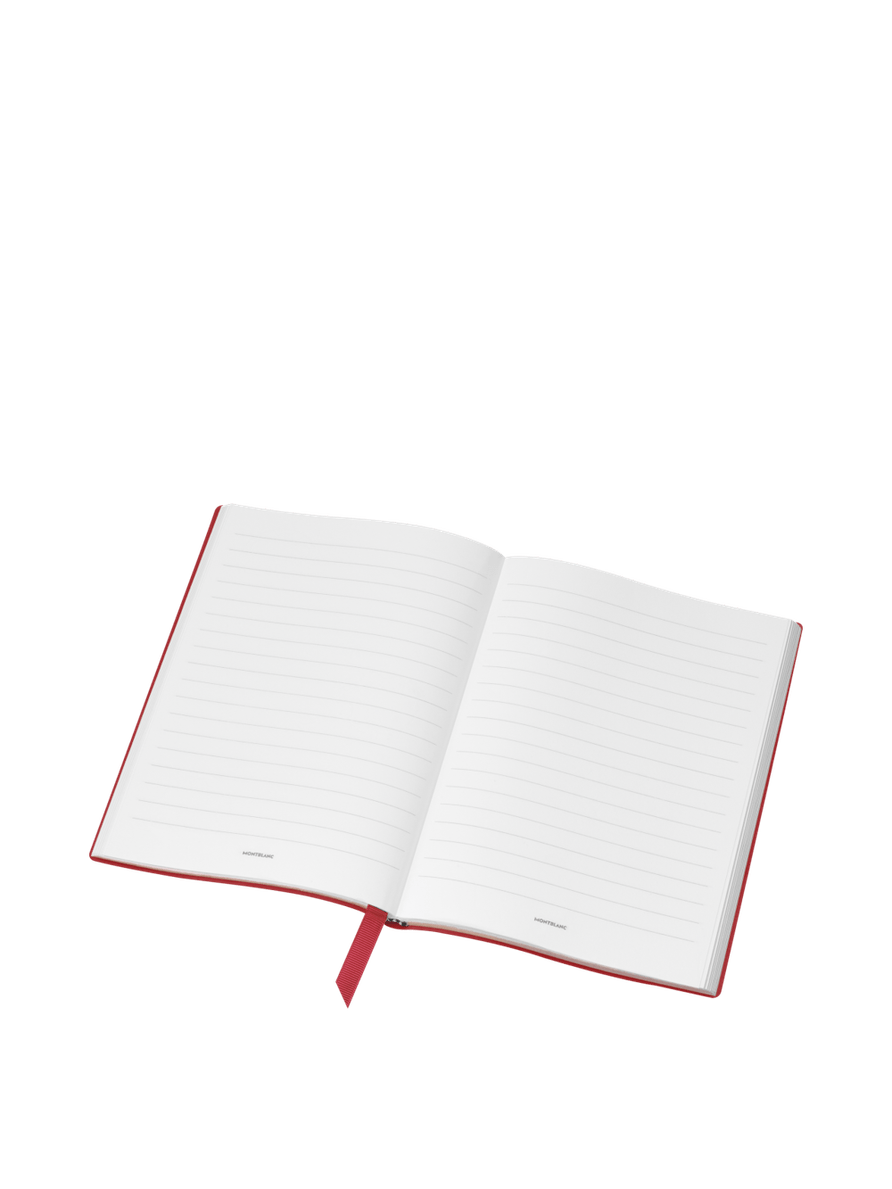 Cuaderno #163 mediano, rojo con líneas