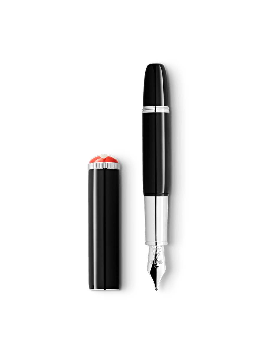 Pluma Fuente (F) negra Montblanc Heritage Rouge et Noir "Baby" Edición Especial