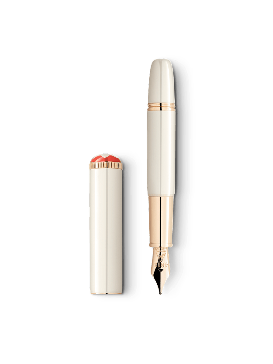 Pluma Fuente (F) marfil Montblanc Heritage Rouge et Noir "Baby" Edición Especial