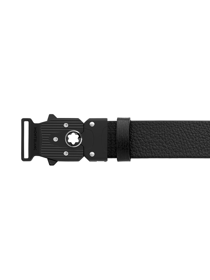 Cinturón de piel negro para cortar a medida MLOCK 4810