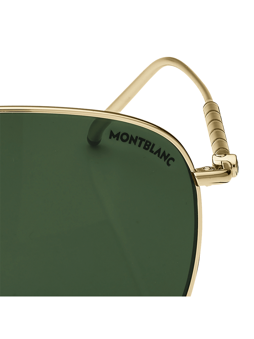 Lentes de Sol cuadrados con montura dorada