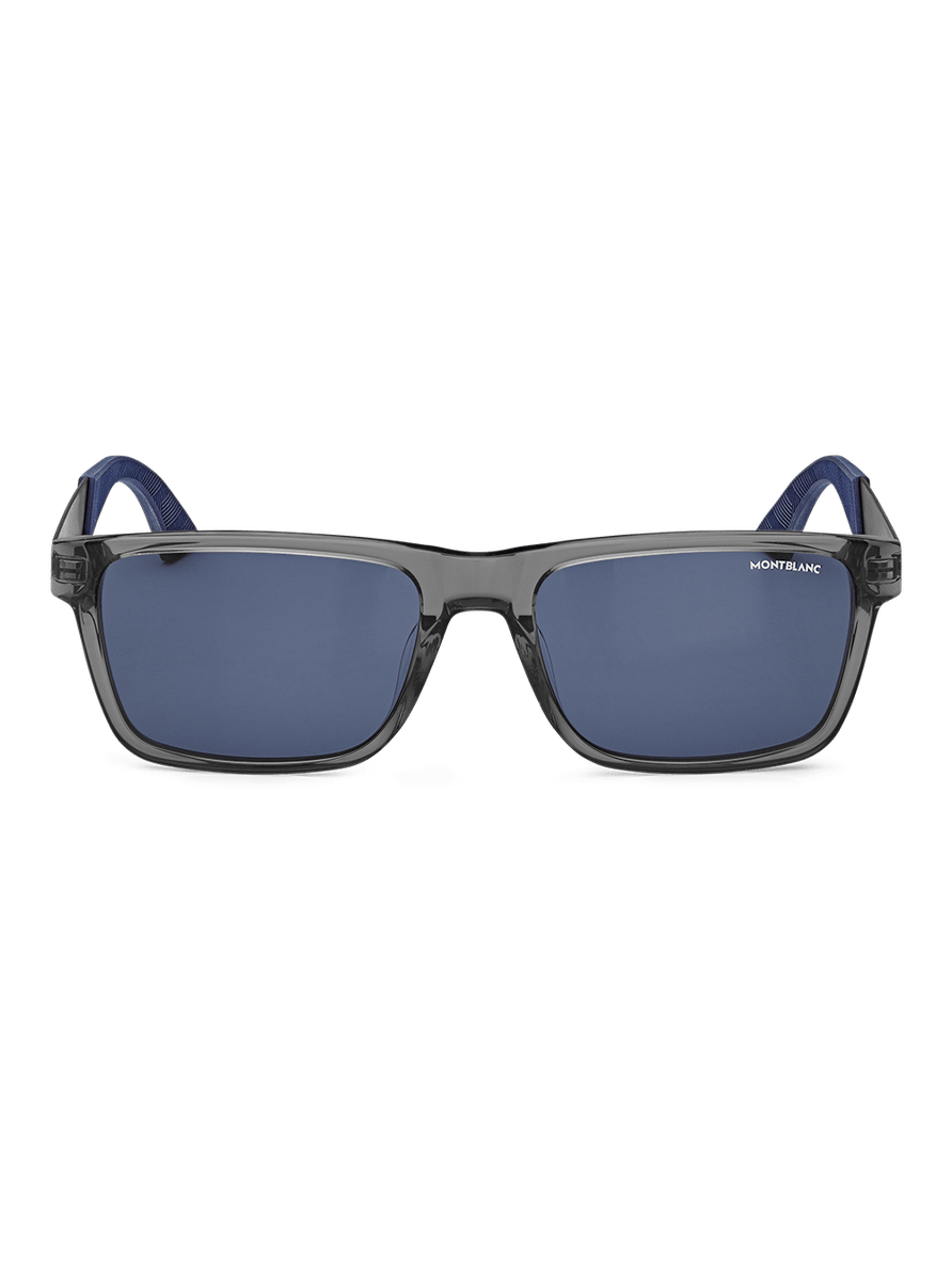 Lentes de Sol rectangulares con montura de acetato gris