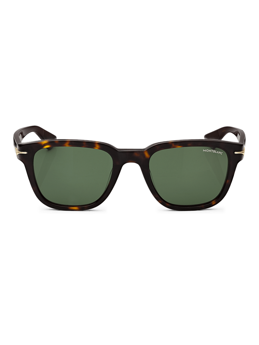 Lentes de Sol cuadrados con montura de acetato habano