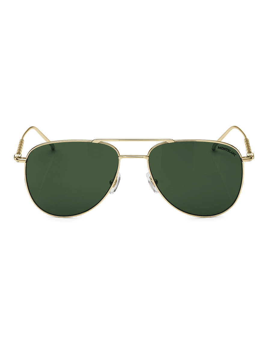 Lentes de Sol cuadrados con montura dorada