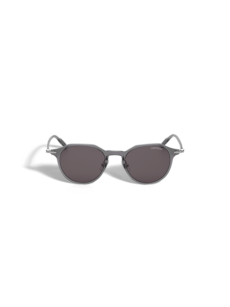 Lentes de sol redondos con montura gris