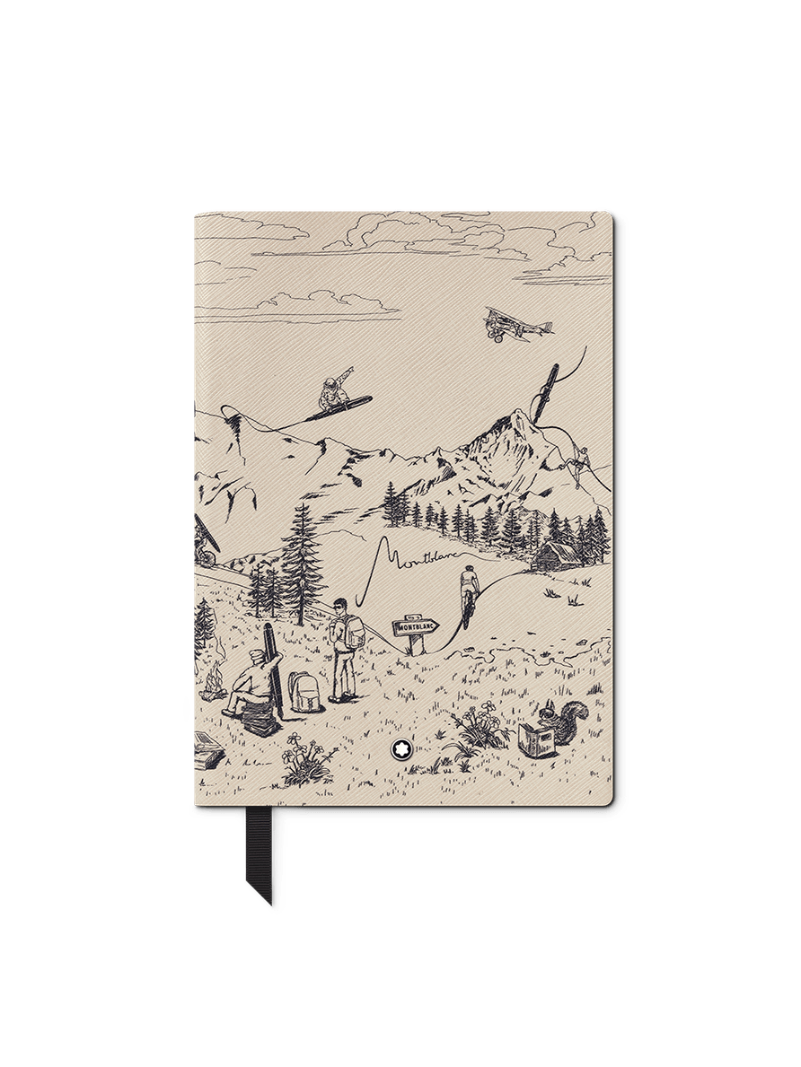 Cuaderno #146 pequeño color marfil Colección Happy Holidays - con líneas