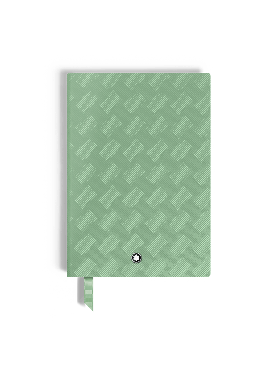 Cuaderno mediano verde páginas con líneas
