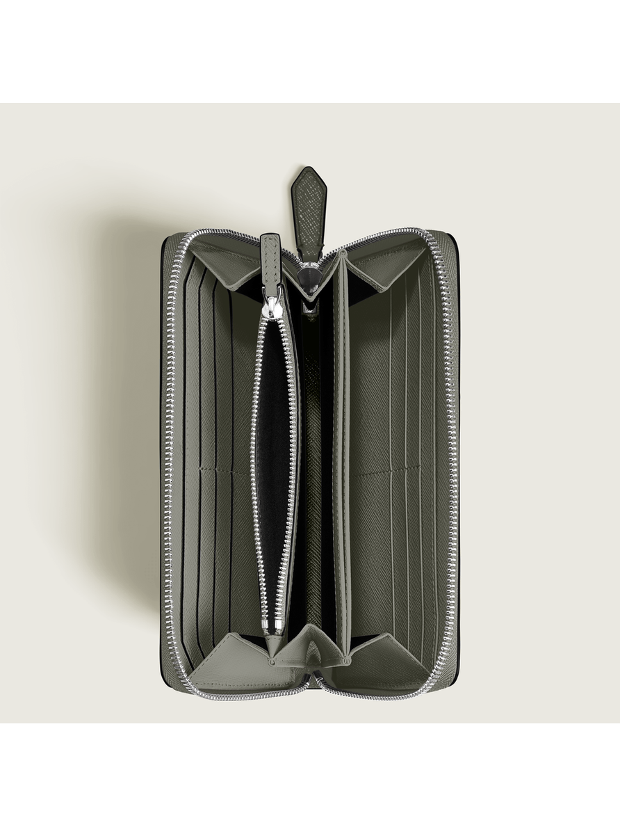 Cartera con cremallera para 12 tarjetas Sartorial