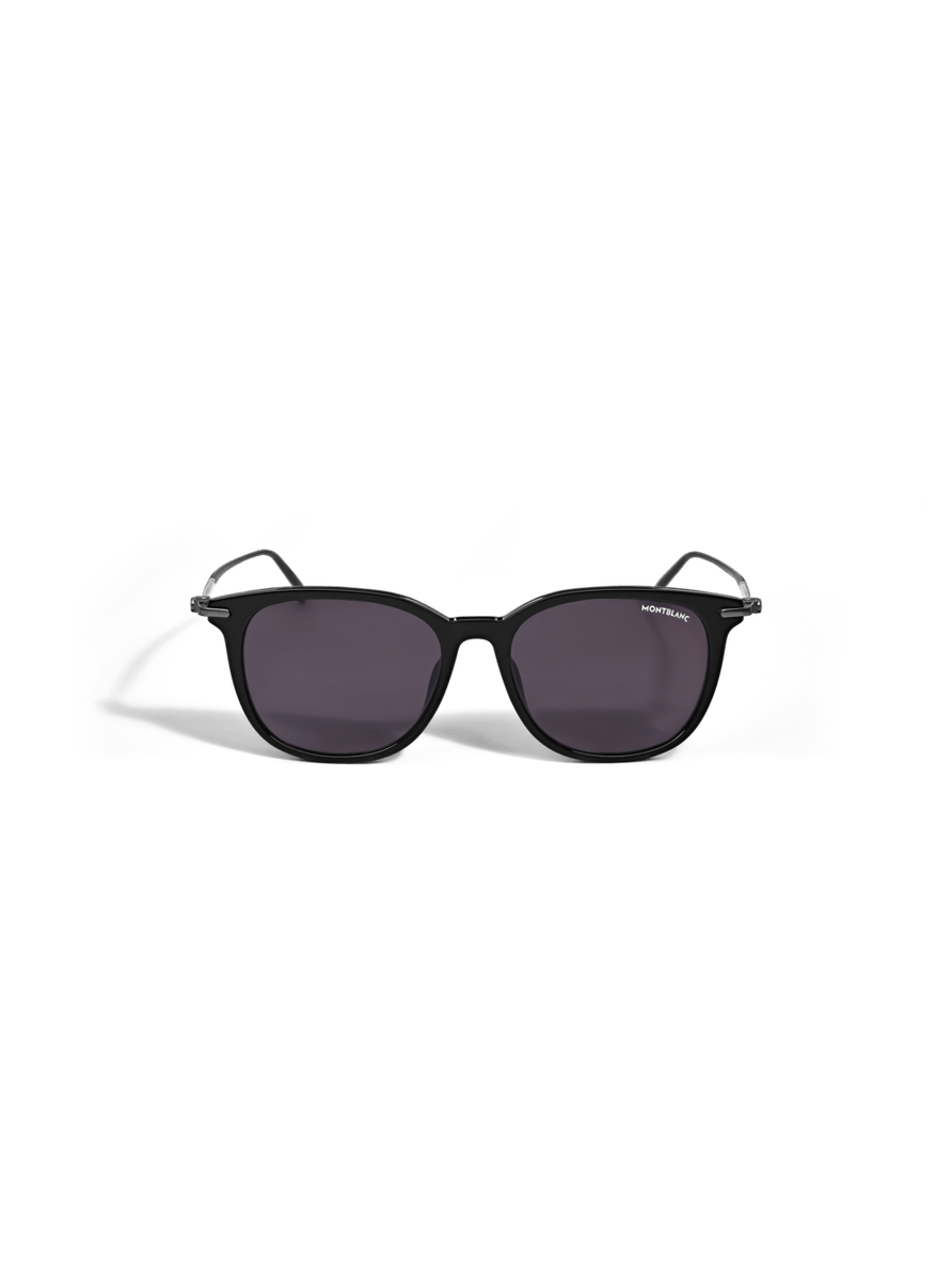 Lentes de sol rectangulares con montura negra