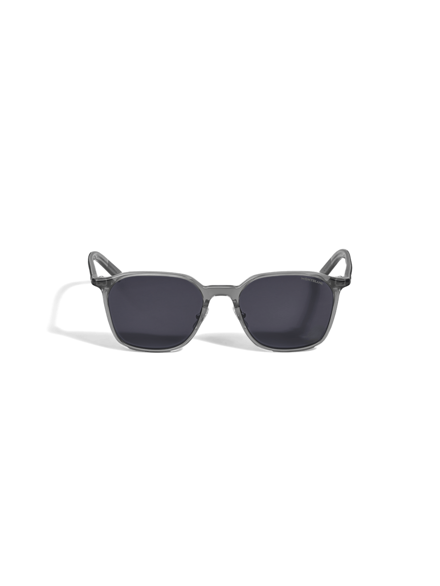 Lentes de sol ovaladas con montura gris