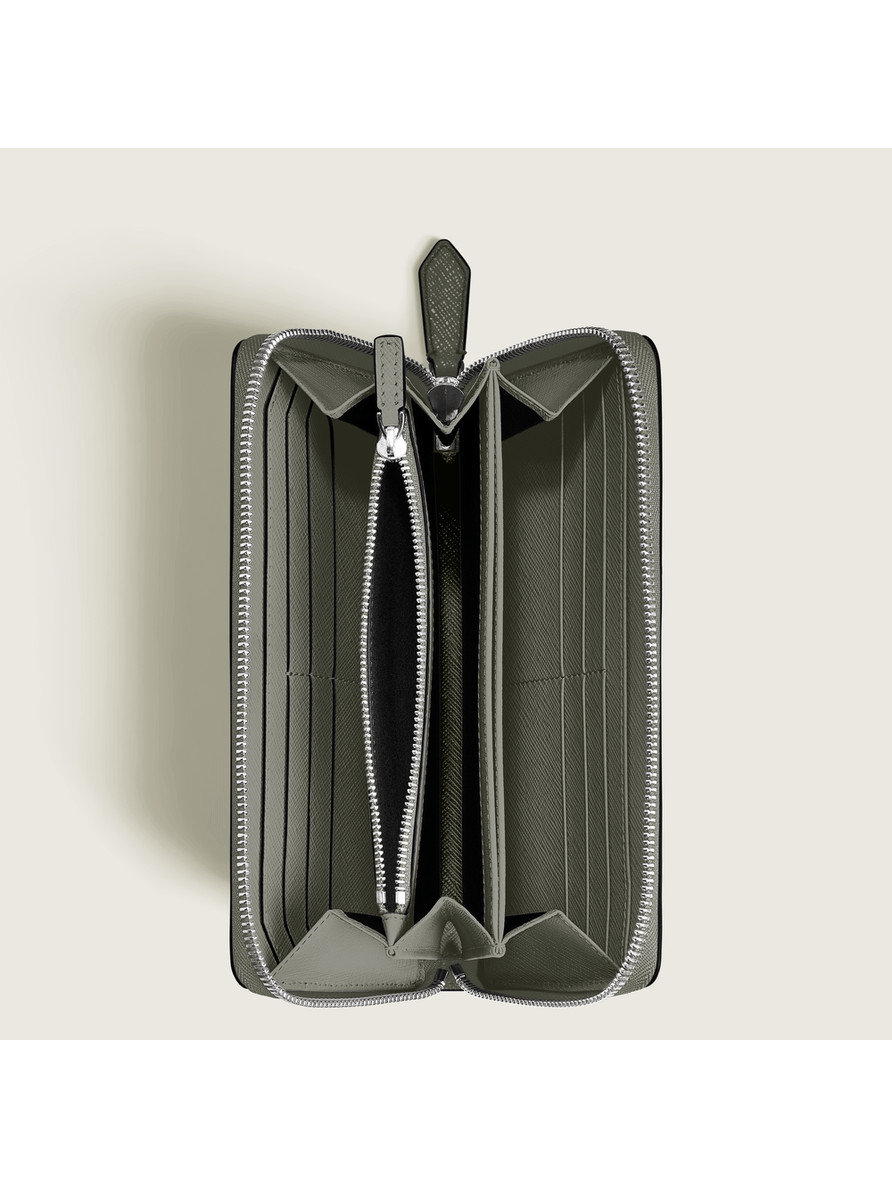 Cartera con cremallera para 12 tarjetas Sartorial
