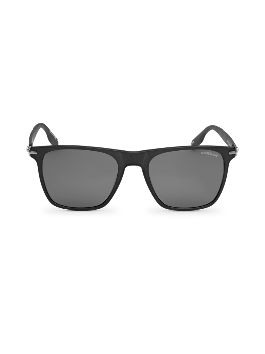 Lentes de sol cuadradas con montura de acetato negra