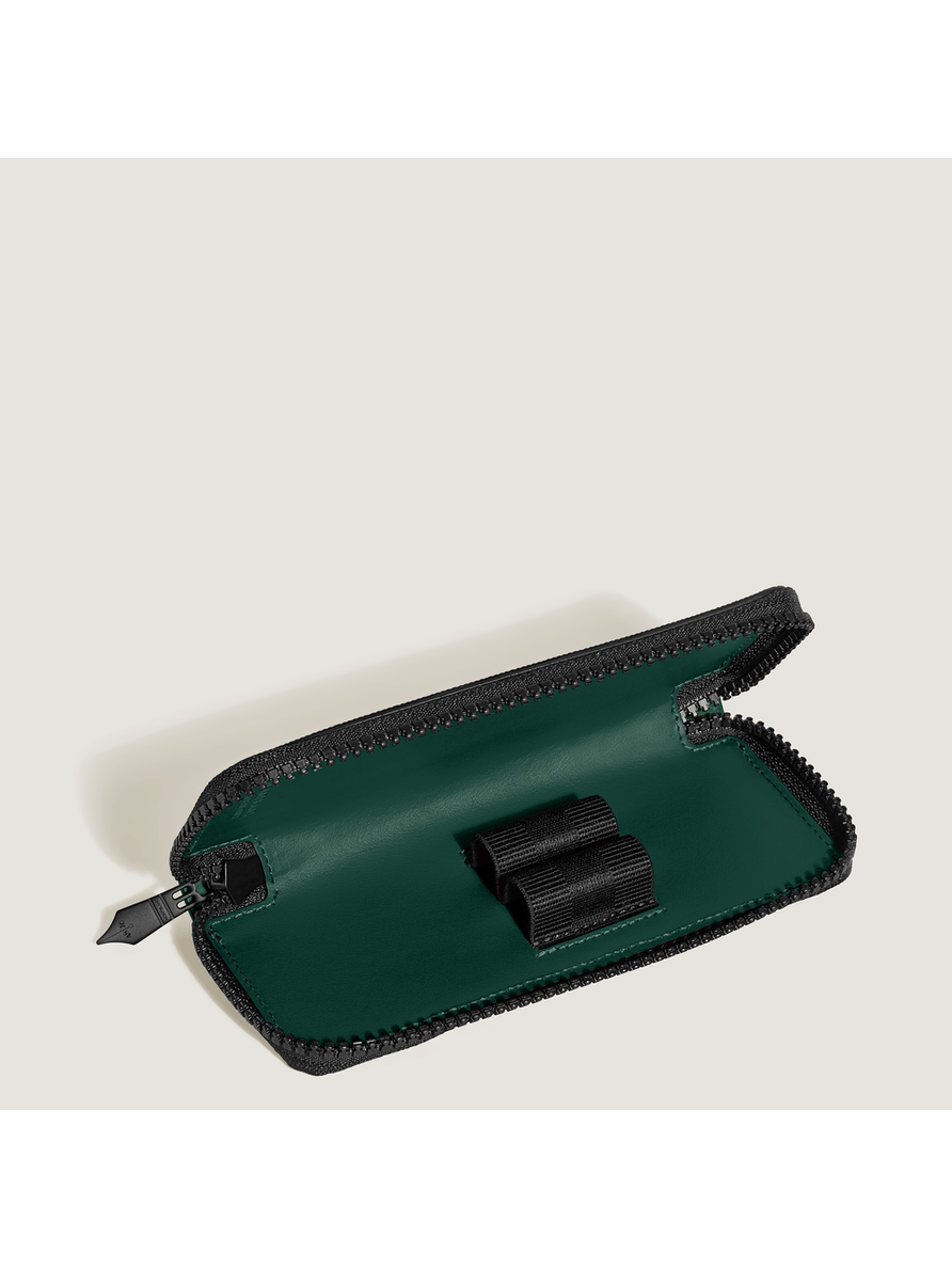 Estuche para 2 artículos de escritura con cremallera