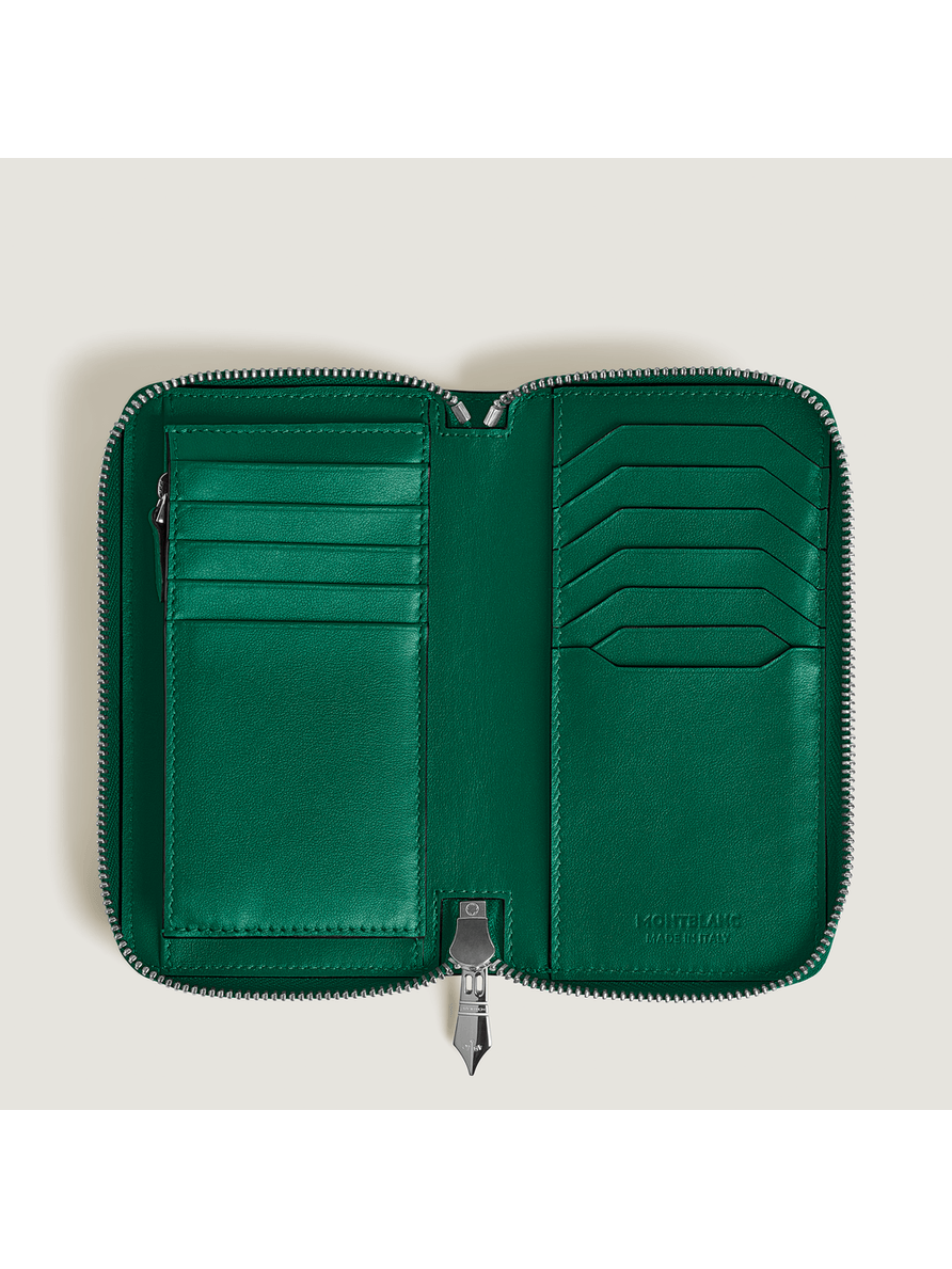 Cartera con cremallera mediana para 12 tarjetas Soft
