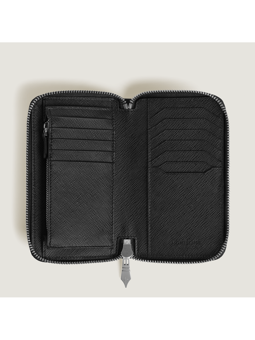 Cartera mediana con cremallera para 12 tarjetas Sartorial