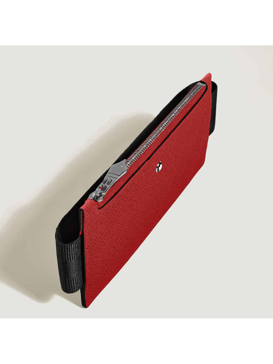 Estuche con cremallera para 2 artículos de escritura con banda elástica Sartorial