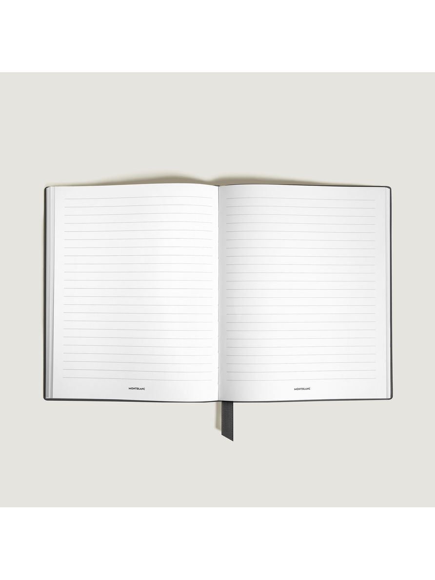 Cuaderno pequeño piel negra con líneas