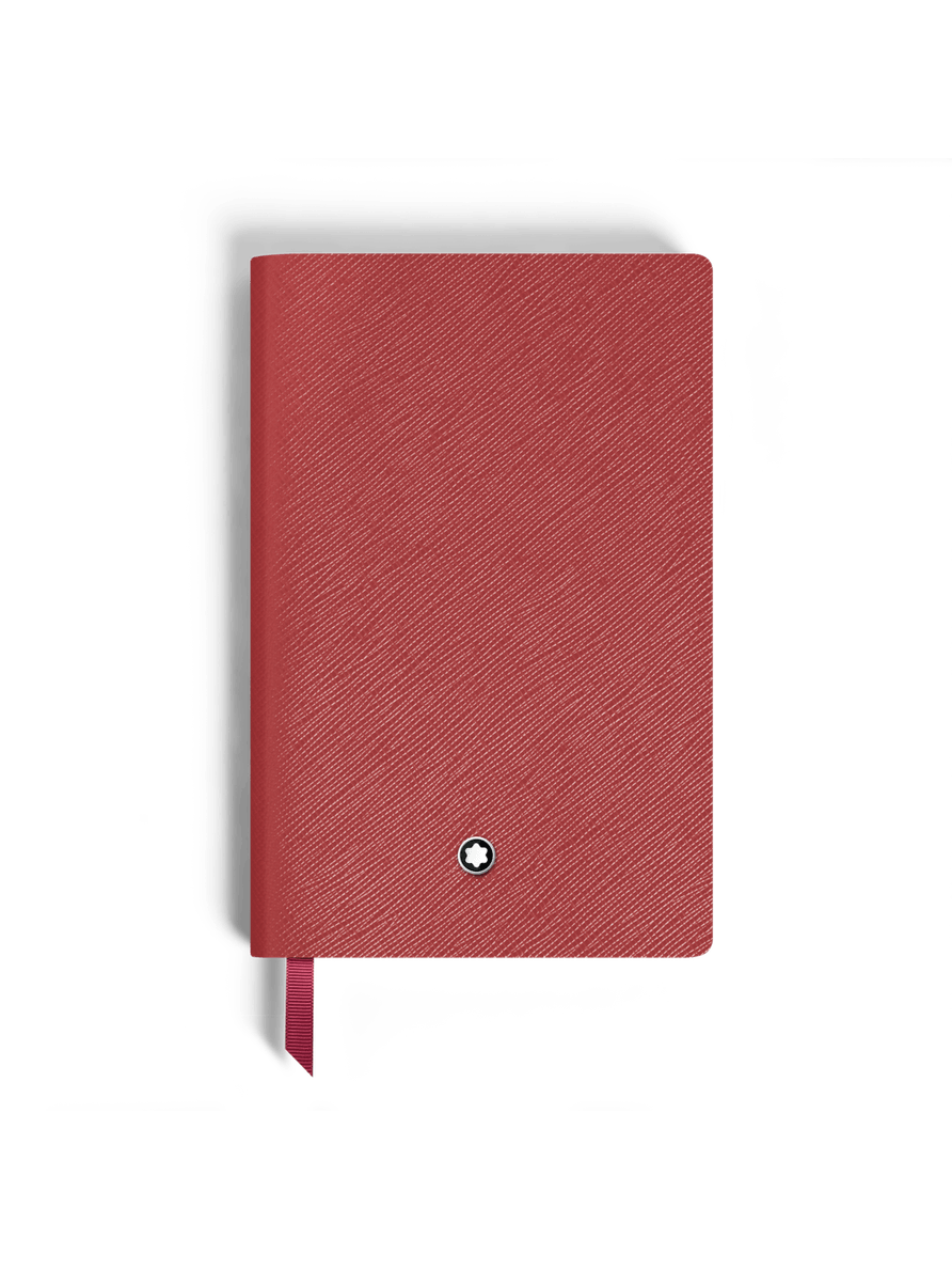 Cuaderno pequeño piel rojo ladrillo con líneas