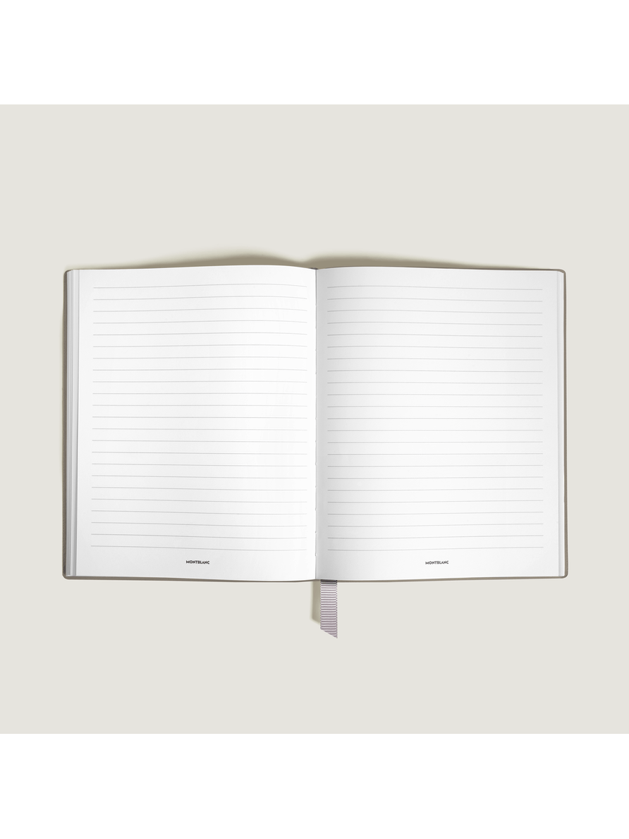 Cuaderno pequeño piel Saffiano peyote con líneas