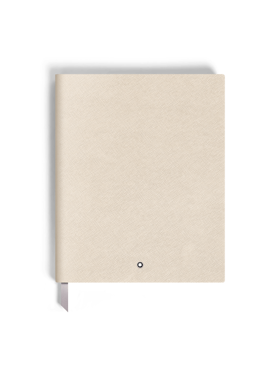 Cuaderno grande piel Saffiano peyote con líneas