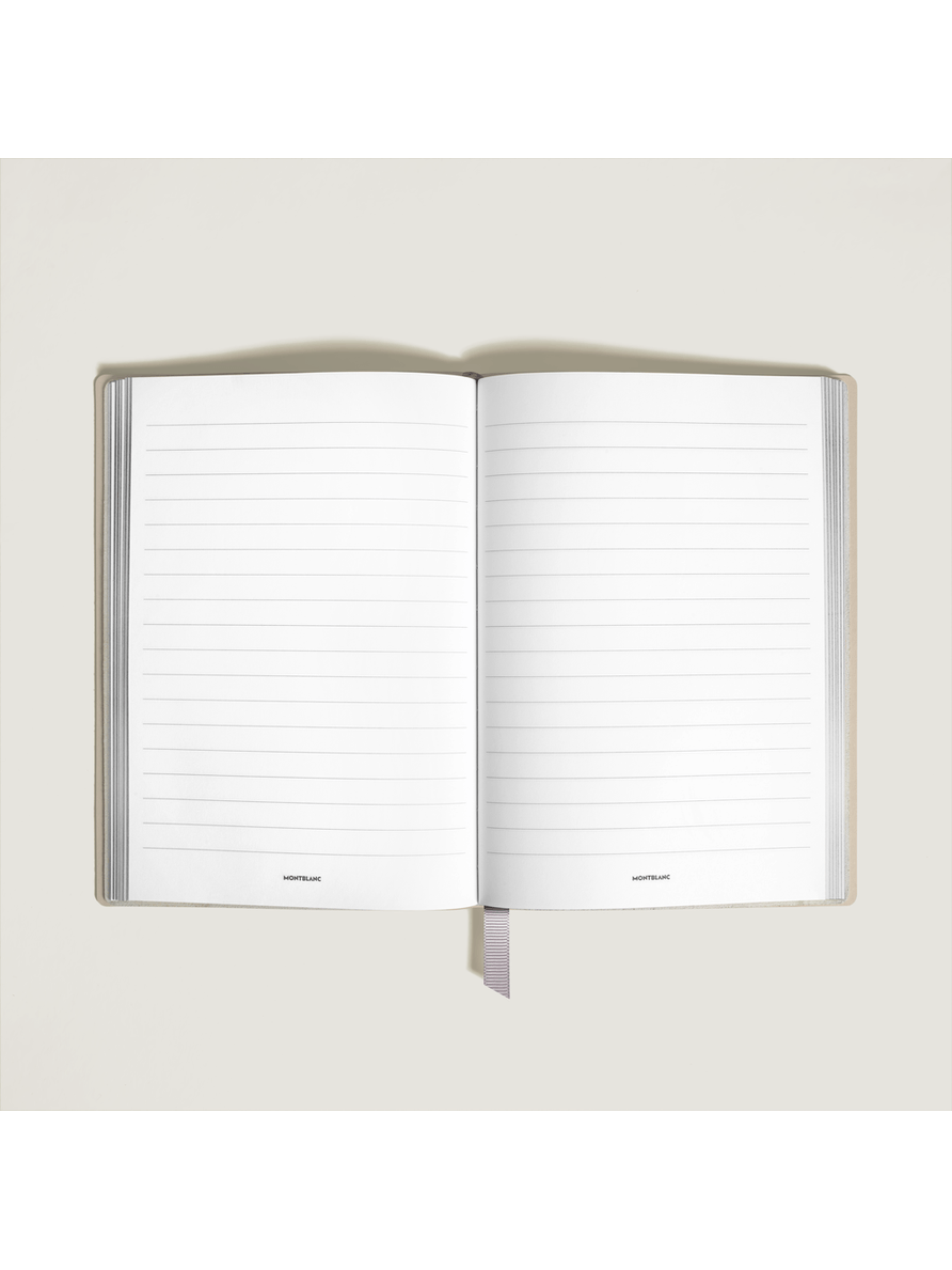 Cuaderno mediano piel Saffiano peyote con líneas