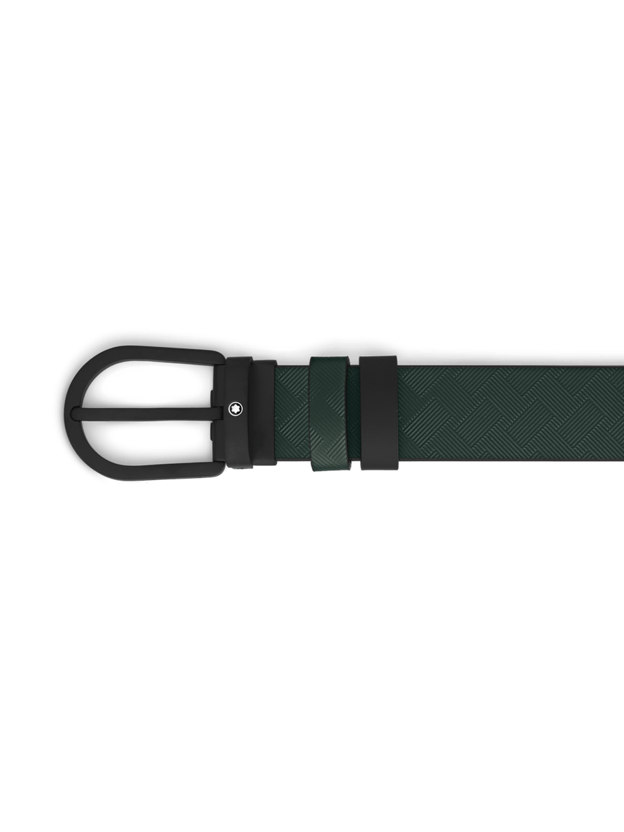 Cinturón reversible de piel con hebilla de herradura