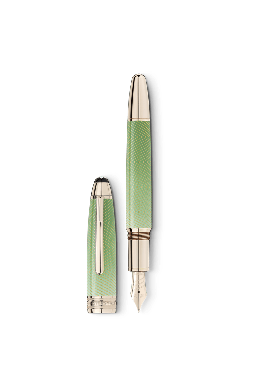 Pluma fuente Meisterstück Calligraphy Solitaire Celadon Dégradé con plumín curvo