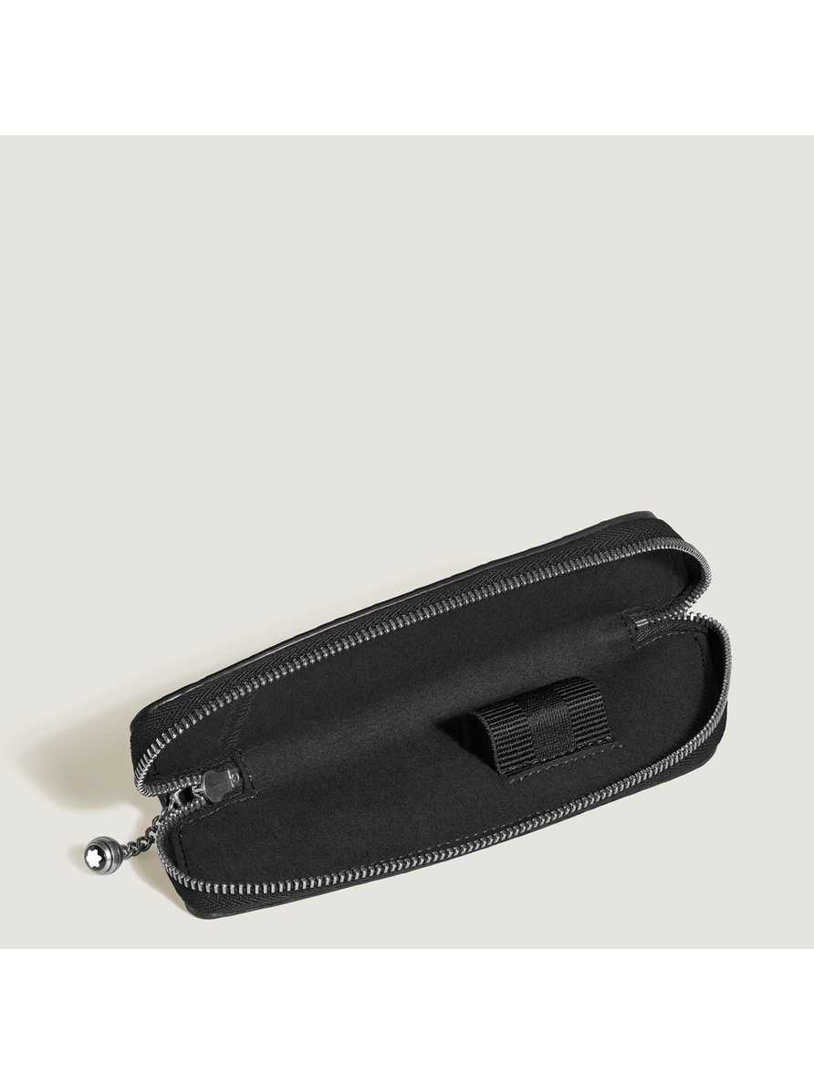 Estuche para 1 artículo de escritura piel con grabado cocodrilo