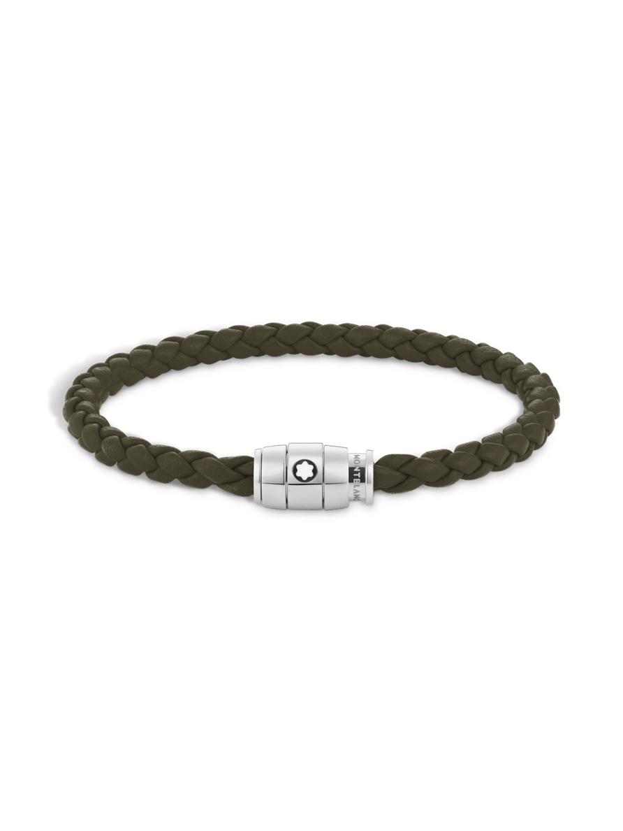 Brazalete piel suave color caqui Talla CH