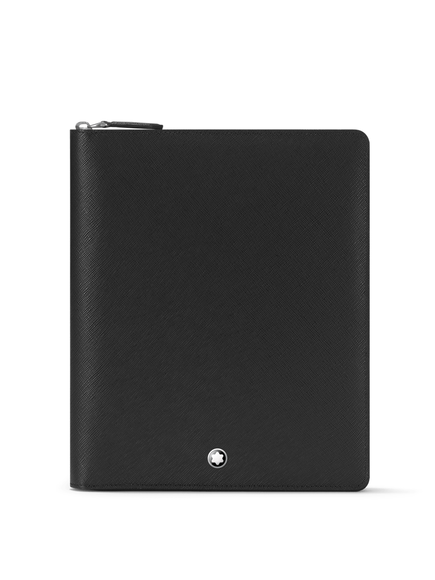 Funda para cuaderno pequeño con cremallera Sartorial negra