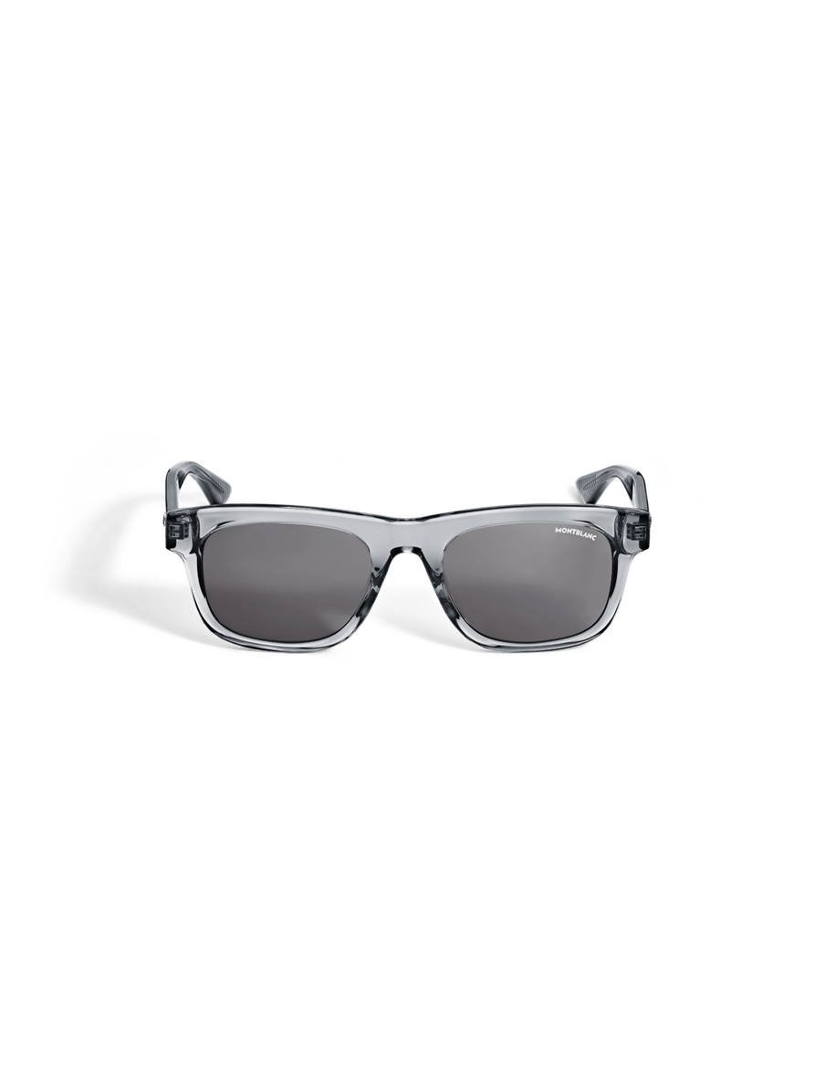 Lentes de sol cuadrados con montura de acetato gris