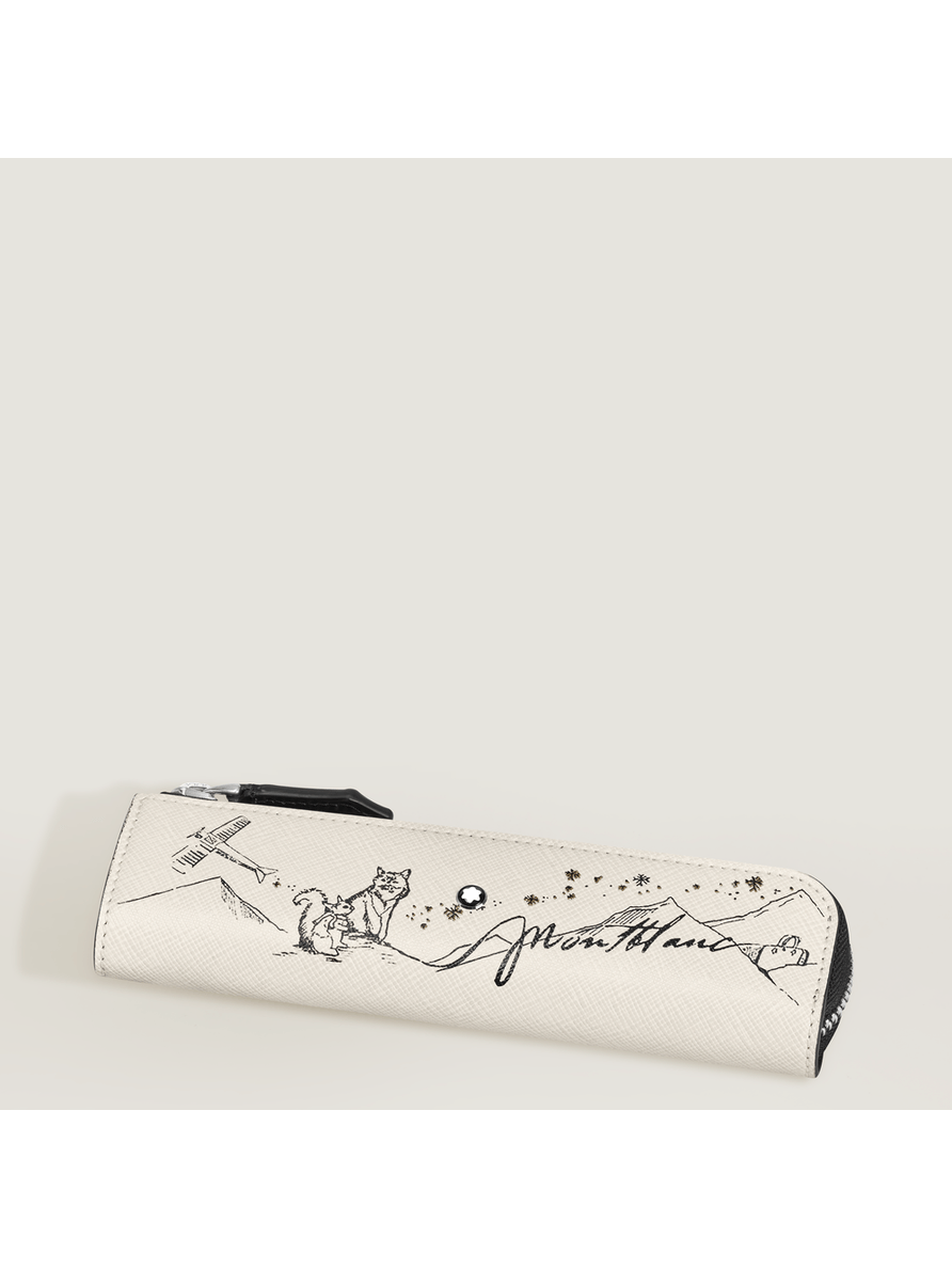 Estuche para 1 artículo de escritura con cremallera Happy Holidays