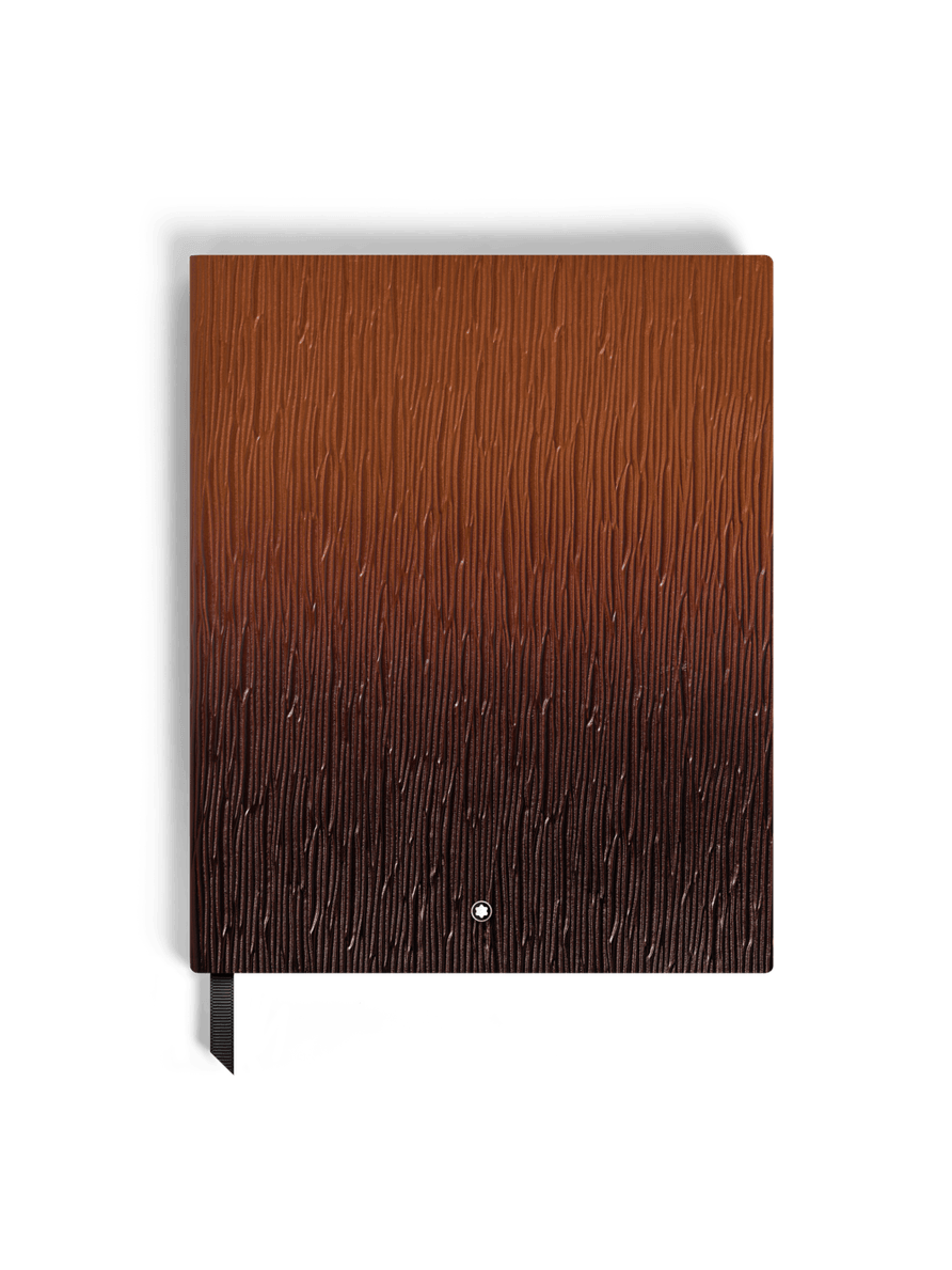 Cuaderno grande Corteccia efecto Sfumato hojas en blanco