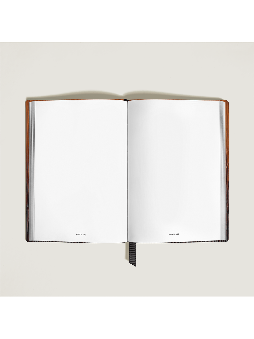 Cuaderno grande Corteccia efecto Sfumato hojas en blanco