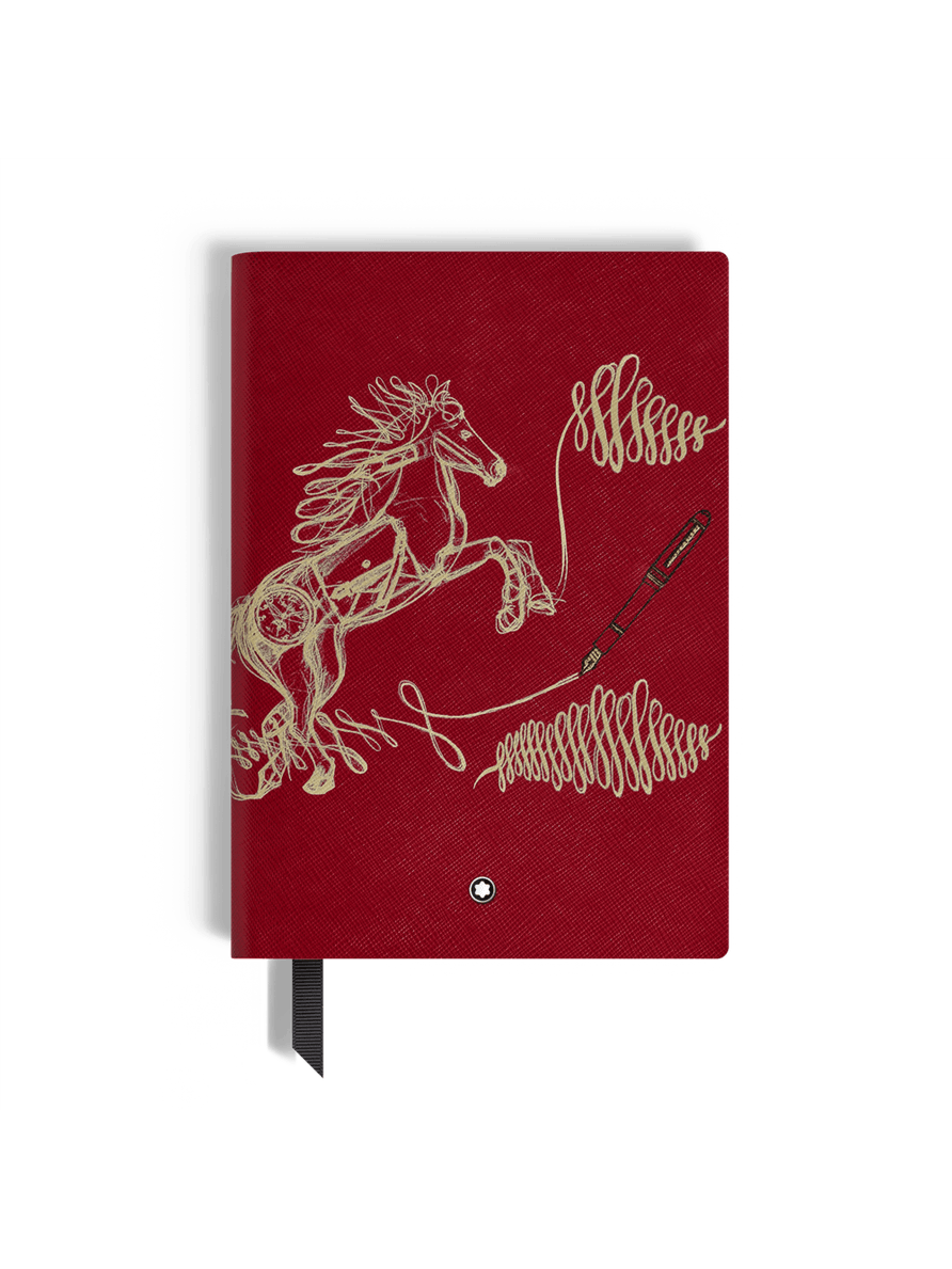 Cuaderno mediano Año del Caballo con líneas