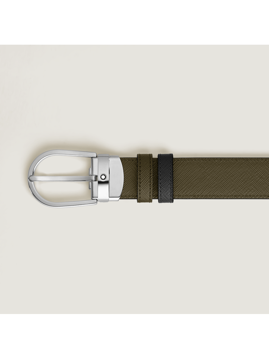 Cinturón reversible con hebilla en forma de herradura Sartorial 30 mm