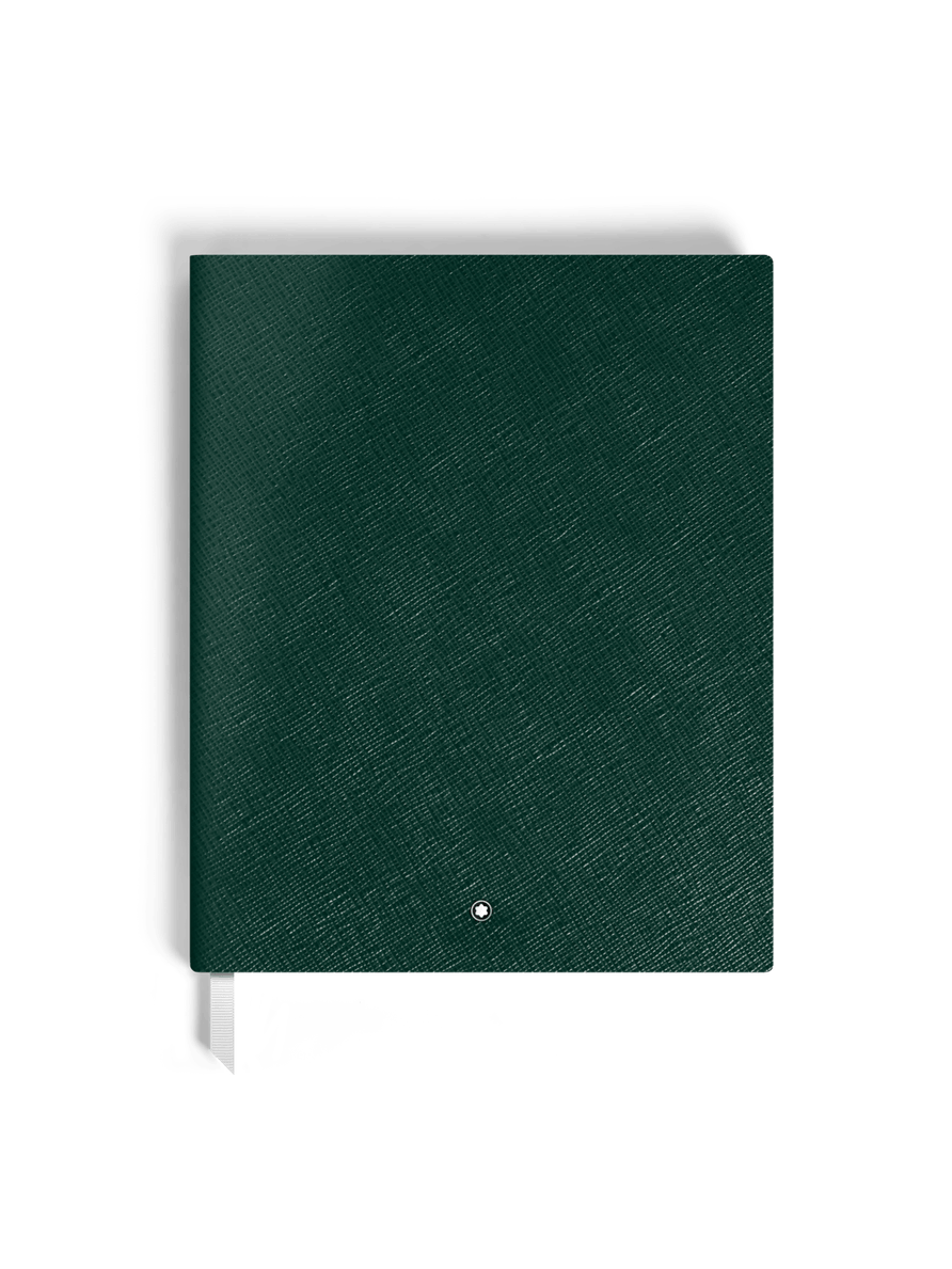 Cuaderno grande piel Sartorial verde británico con líneas