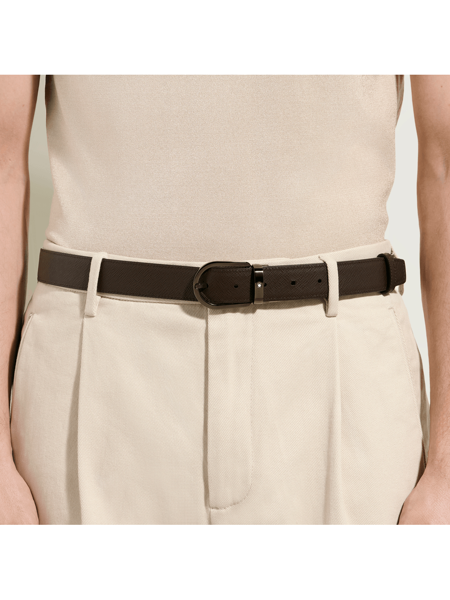 Cinturón reversible con hebilla en forma de herradura Sartorial 30 mm