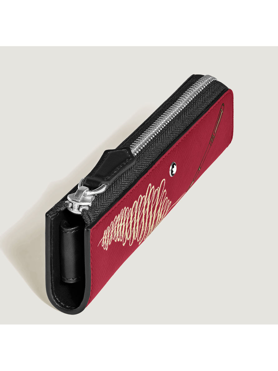 Estuche para 1 artículo de escritura con cremallera Año del Caballo Sartorial